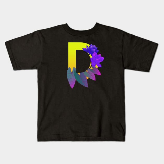 Monogram D neon Kids T-Shirt by eveline
